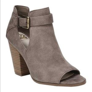 Suede Buckle Booties